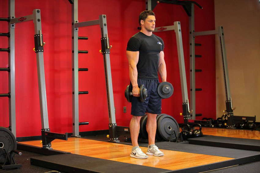 B-stance Romanian deadlift