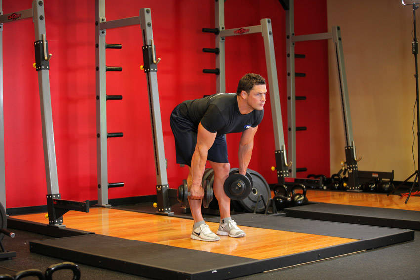 B-stance Romanian deadlift — demonstration image 2