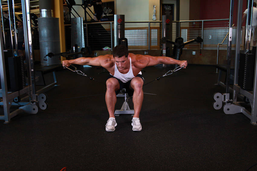 Cable lateral raise — demonstration image 2