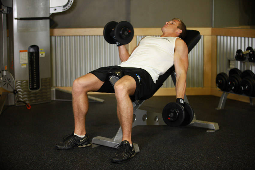 Incline dumbbell curl