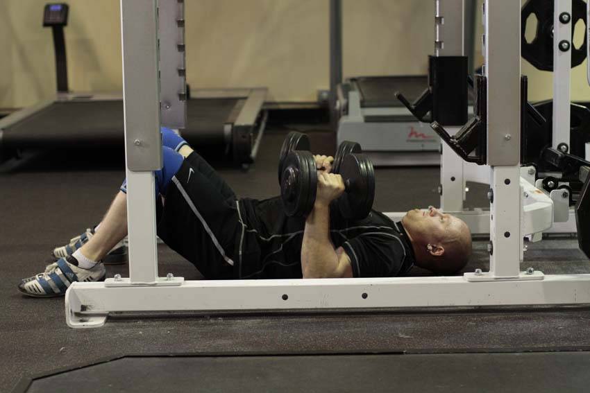 Dumbbell Floor Press — demonstration image 2