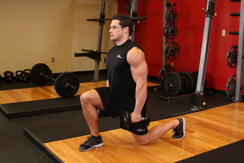 Dumbbell Lunges — demonstration image 2
