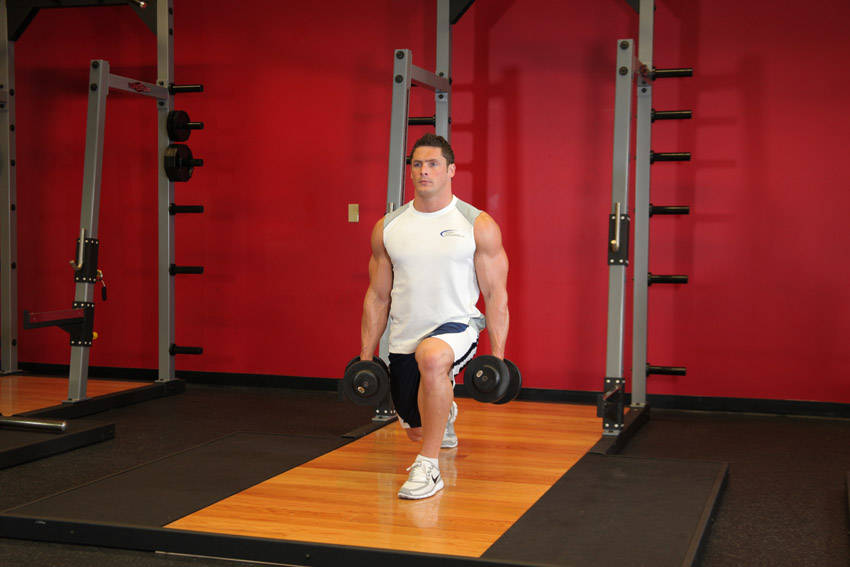 Dumbbell Rear Lunge — demonstration image 2
