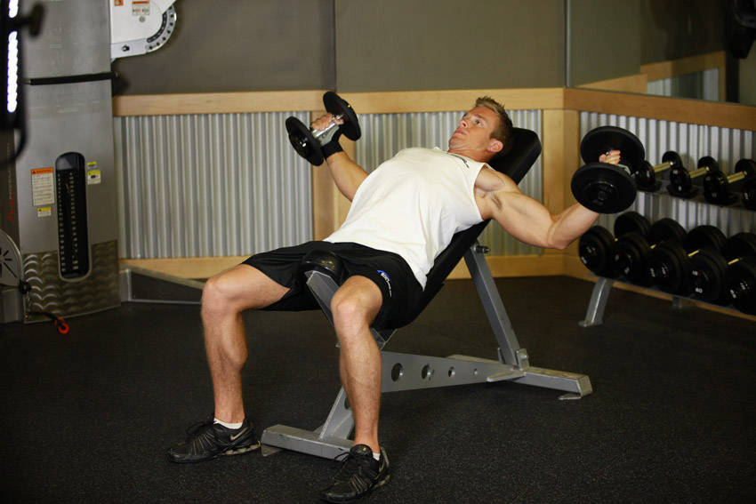 Incline Dumbbell Flies — demonstration image 2
