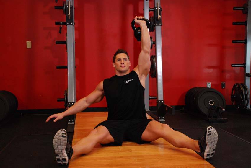 Kettlebell Seated Press — demonstration image 2