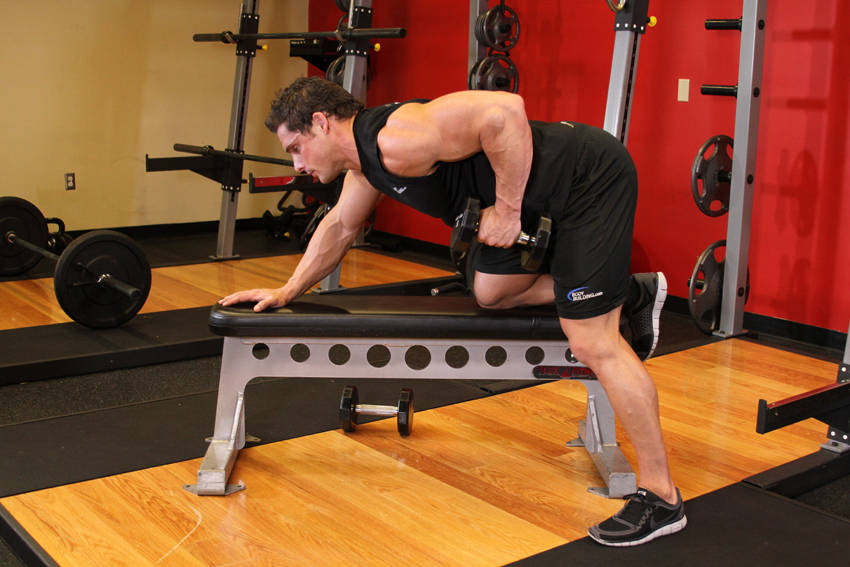 One-Arm Dumbbell Row — demonstration image 2