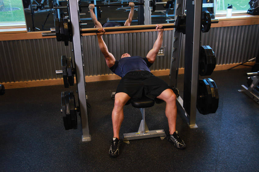 Smith Machine Bench Press — demonstration image 2