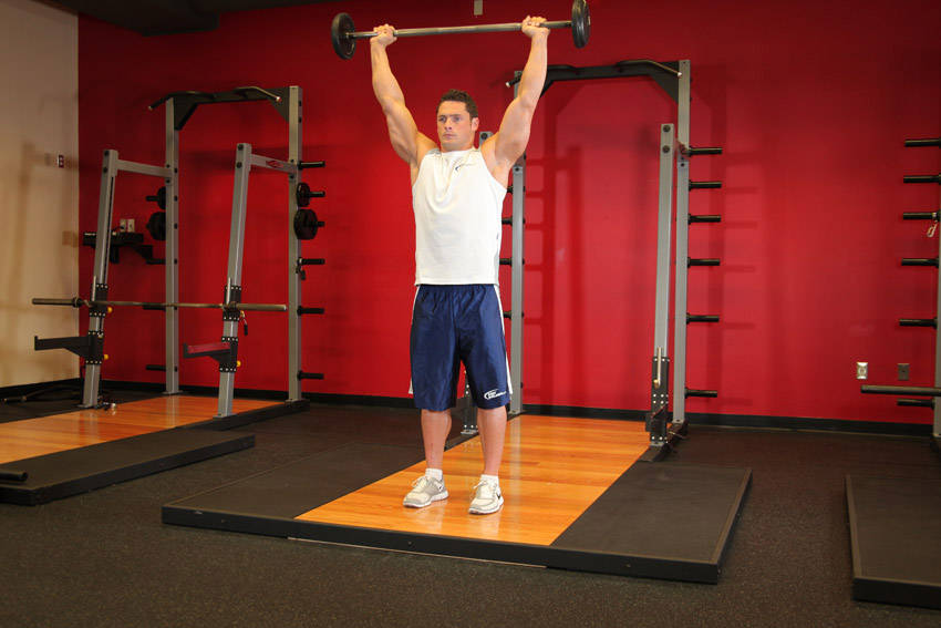 Standing Military Press — demonstration image 2